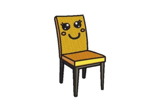 A Cozy Addition: The Smiling Chair Embroidery Design