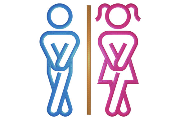 A Designer's Practical Review of Toilet Symbol Embroidery
