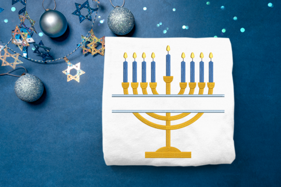 A Designer's Review of the Hanukkah Menorah Split Embroidery Design