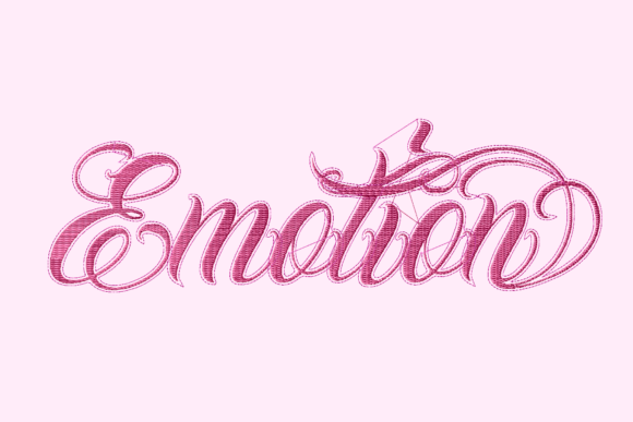 A Detailed Review of the Emotion Lettering Embroidery Design