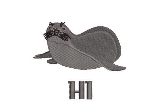 An Embroidery Designer's Review: Hawaiian Monk Seal HI