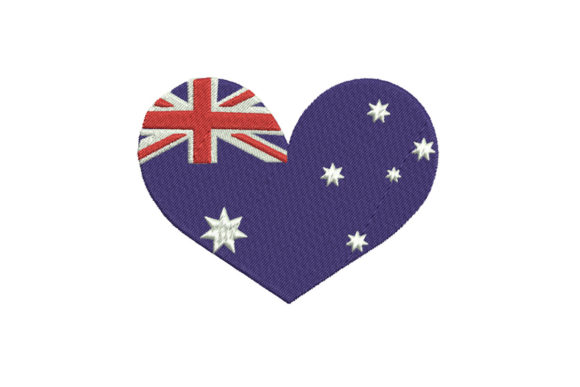 Australia Flag Heart Embroidery Design Review