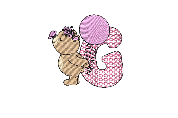 G Girl Teddy: A Cozy, Hand-Drawn Holiday Design