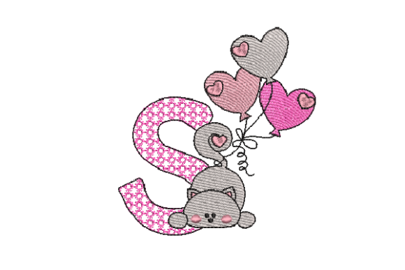 Letter S Cat Sketch Review for Craft Fairs