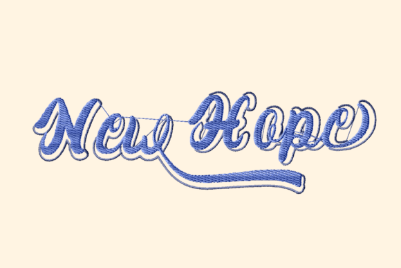 New Hope Blue Shadowed Lettering: A Craft Fair Review