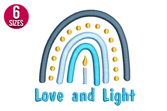 Rainbow Hanukkah: A Festive, Versatile Holiday Embroidery Design