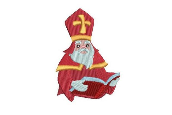 Sinterklaas with His Book