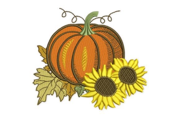 Sunflower Pumpkin Embroidery Design Review